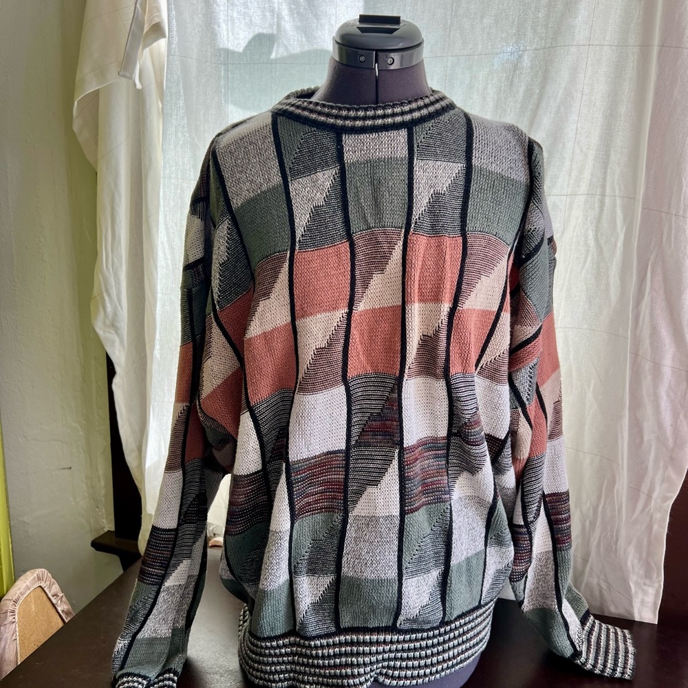 London Fog Multicolor Knit Sweater